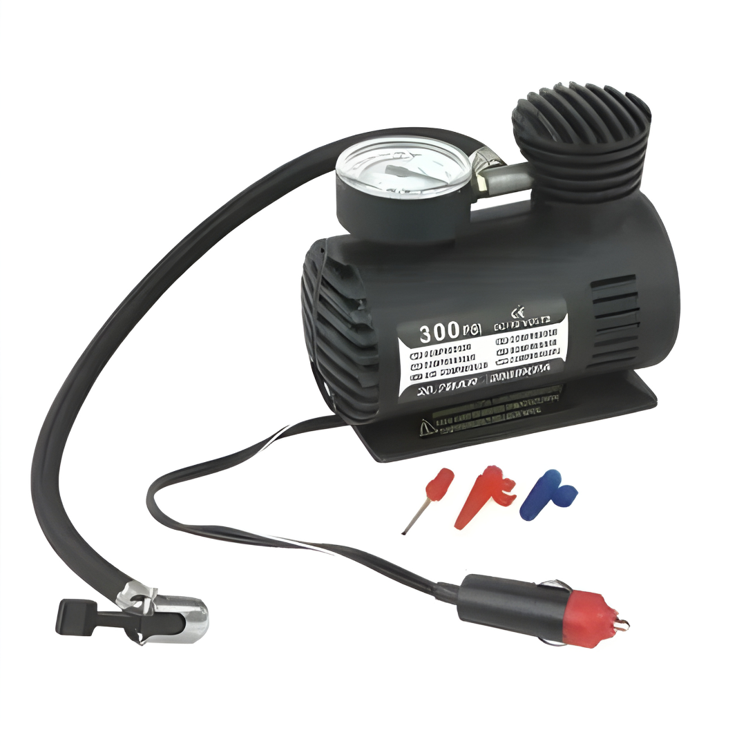 Mini 12V 300PSI Car Air Pump | Portable Electric Tyre Inflator Compressor for Cars & Bikes